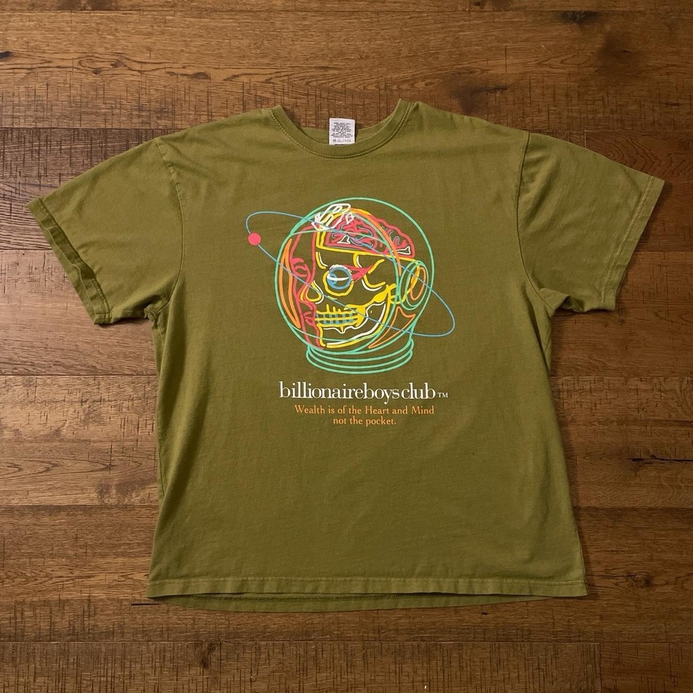 Billionaire Boys Club Tee Mens XXL Olive Green Streetwear X-RAY Graphic T-Shirt